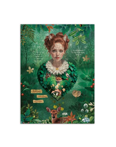 Puzzle 1000 pièces les muses (Sylvara) multicolore - 68,3 x 48 cm