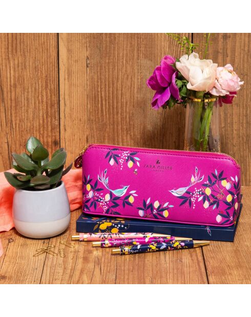 Trousse à crayons MM sara miller london (Orchard) rose - 21,5 x 10 x 6,2 cm