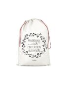 Sac hotte ou de rangement en coton XXL C'est l'intention qui compte naturel - 50 x 68 cm