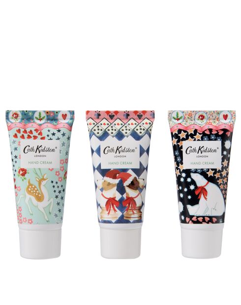 Set cadeau 3 crèmes mains Cath Kidston (Christmas journey multicolore - 3x30ml