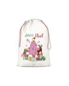 Estrattore o custodia in cotone Maison Bonbon XXL (Merry Christmas) naturale - 50 x 68 cm