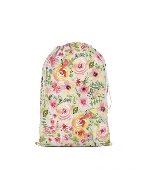 Sac hotte ou de rangement en coton XXL spring floral multicolore - 50 x 68 cm