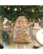 Sac hotte ou de rangement en coton XXL spring floral multicolore - 50 x 68 cm