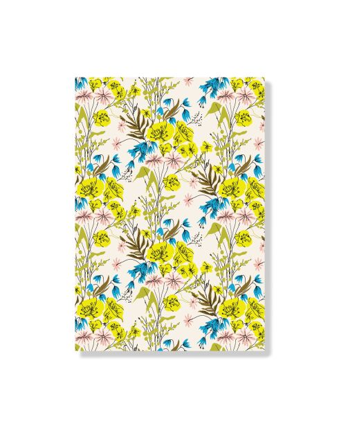 Carnet de notes A6 Floral J multicolore - 10,5 x 15 cm