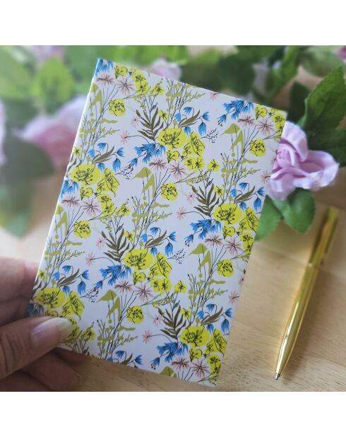 Carnet de notes A6 Floral J multicolore - 10,5 x 15 cm