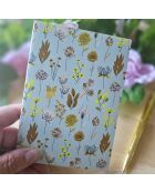 A6 Floral C meerkleurig notitieboek - 10,5 x 15 cm