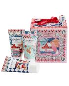 Set cadeau corps et deux dés Cath Kidston (Christmas journey) multicolore - 10 x 10 cm