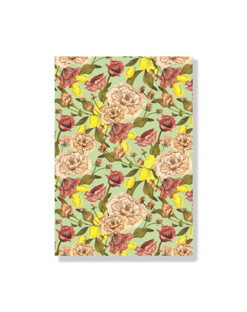 Carnet de notes A6 Floral D multicolore - 10,5 x 15 cm