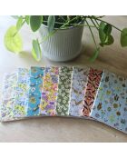 Carnet de notes A6 Floral D multicolore - 10,5 x 15 cm