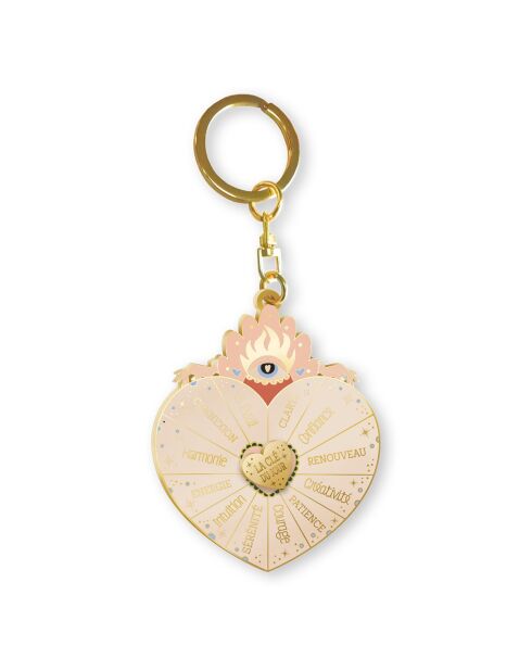 Porte clés en métal spécial galerie des songes (oracle) multicolore - D.6 cm
