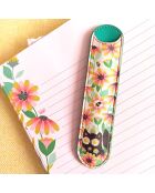 Set stylo bille et étui retro love noir - 3,5 x 15 cm