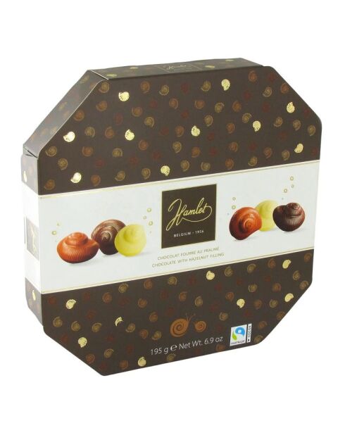 Schokoschnecken gefüllt mit Praline - Packung mit 195g