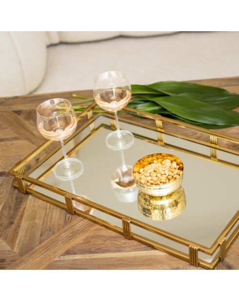 Lot de 6 verres à vin peony transparents - 350ml