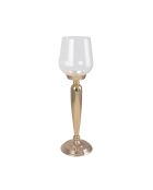 Hoge gouden kaarshouder - 16x16x54,5cm
