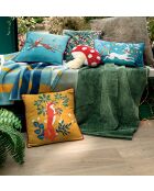 Copriletto in feltro Ambiance in ciniglia verde abete - 160 x 210 cm.