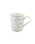 Coffret mug - coupelle et passe-thé porcelaine - 8.4x8.4x9.4cm