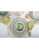Assiette plate vanille - 28x28x2cm