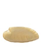 Coupelle feuille grand modèle dorée - 27x24x2.5cm