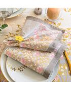Lot de 2 serviettes de table Arbre enchanteur en coton - 43 x 43 cm.