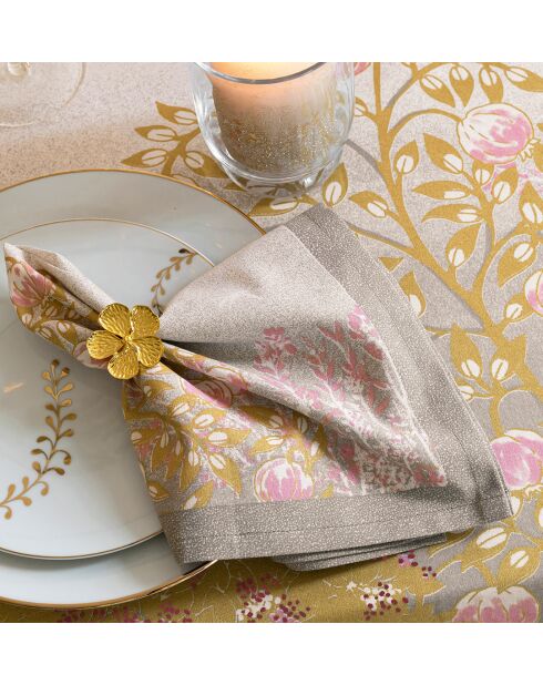 Lot de 2 serviettes de table Arbre enchanteur en coton - 43 x 43 cm.