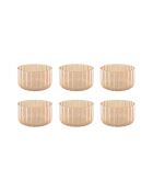 Lot de 6 coupelles dorées - 11x11x6.5 cm