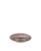 Taza redonda beige iridiscente - 30x30x5 cm