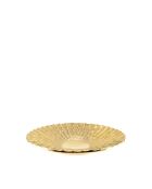Coupe décorative dorée brillante - 36x36x5.5cm