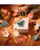 Set di 10 decorazioni regalo Christmas Secrets, 6 x 4 cm.