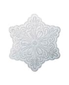 Dessous d'assiette étoile argentée - 38x38x0.2cm