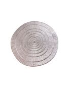 Dessous d'assiette argenté - 38.5x38.5x0.1cm