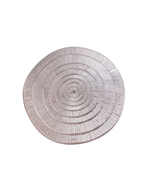 Dessous d'assiette argenté - 38.5x38.5x0.1cm
