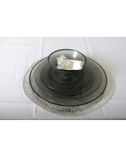 Dessous d'assiette argenté - 38.5x38.5x0.1cm