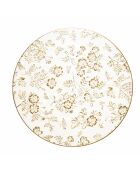 Dessous d'assiette rond design fleurs dorées - 38x38x0.5cm