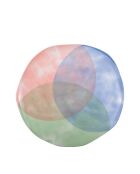 Assiette plate Paradise tricolore - 26.3x25.9x2.1cm