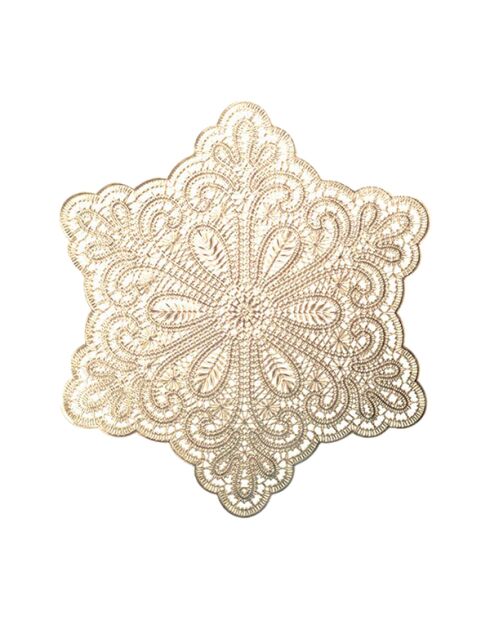 Dessous d'assiette étoile dorée - 38x38x0.2cm
