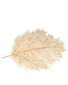 Dessous d'assiette feuille dorée - 57x40x1cm