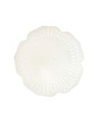 Plato llano de porcelana blanca Florale - 25,5 x 25,5 x 2 cm