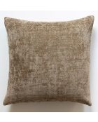 Fodera per cuscino Forest Dream in ciniglia tortora, 60 x 60 cm.
