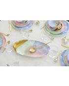 Plat ovale Paradise tricolore - 36x18.6x2.5cm