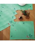 Set di 3 strofinacci In December in cotone stampato, 50 x 60 cm.