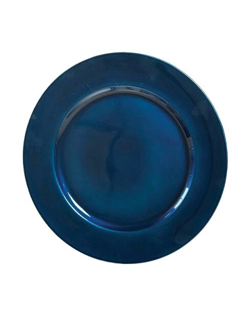 Dessous d'assiette bleu - 33x33x2cm