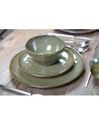 Assiette plate kaki - 28.5x21.5x2.9cm