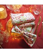 Set di 2 tovaglioli multicolori Party Forest, 43 x 43 cm.