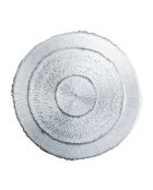 Dessous d'assiette rond argenté - 33x33x1cm