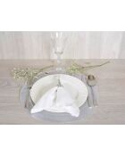 Dessous d'assiette rond argenté - 33x33x1cm