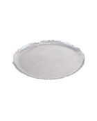 Plat de service martelé argenté - 31x31x2cm