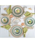 Assiette à dessert vanille - 21x21x1.5cm