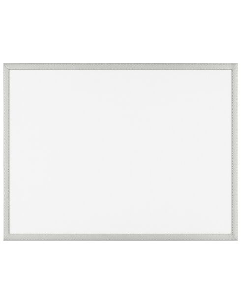 Dessous d'assiette jetables rouleau 32 pièces blanc et argenté - 31.5x45x1cm