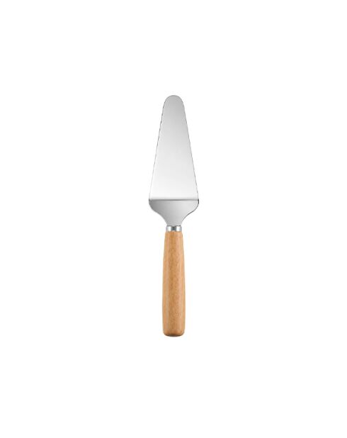 Pelle à tarte inox manche bois - 20x8x2cm