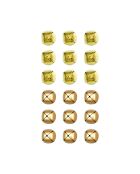Lot de 18 grelots cuivre - 2.5x2.5x2.5 cm